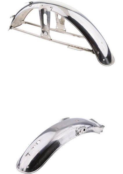 Honda CG125 Fan Kargo Için Metal Çelik Ön + Arka Çamurluk Krom (Yurt Dışından)