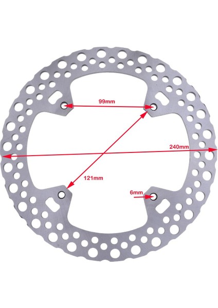 240MM Arka Fren Disk Rotor Honda CR125 CR250 CRF250 CRF450 2002-2017 (Yurt Dışından) fiyatları