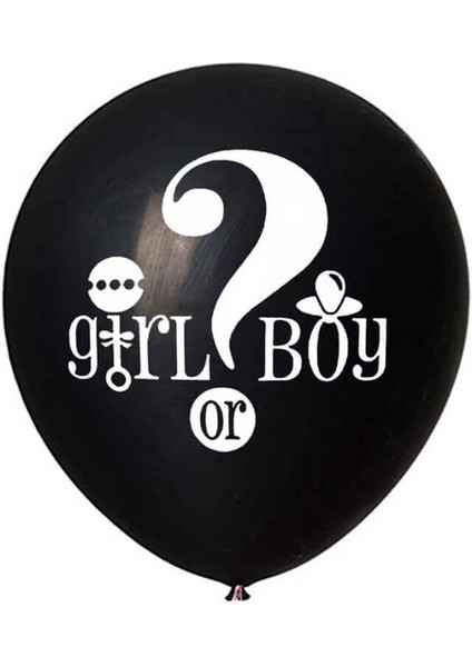 Pembe Balon Konfetili, Cinsiyet Belirleme Balonu - 45 cm