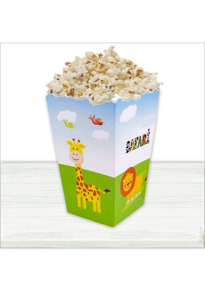 Safari Sevimli Hayvanlar Mısır Kutusu, 8 Adet