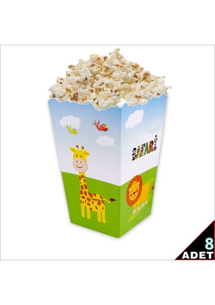 Safari Sevimli Hayvanlar Mısır Kutusu, 8 Adet fiyatları