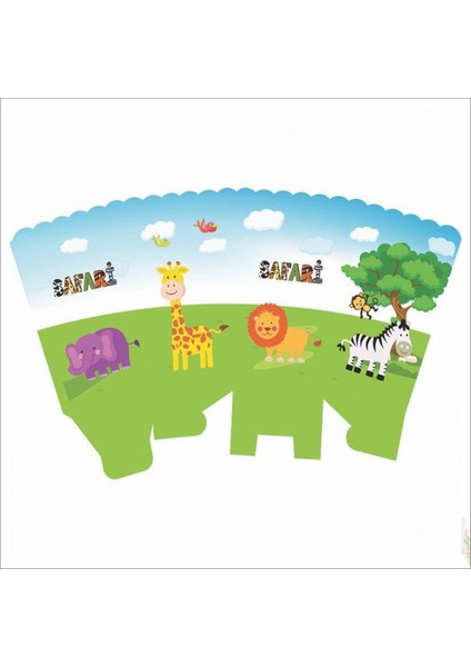 Safari Sevimli Hayvanlar Mısır Kutusu, 8 Adet indirimleri