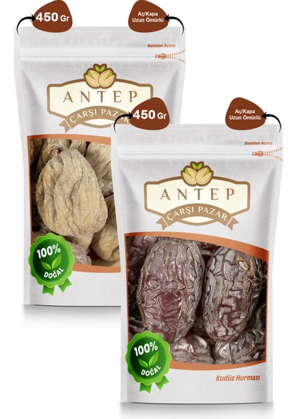 Antep Çarşı Pazar Kudüs Hurması 450 Gr. | Armut Incir 450 Gr.