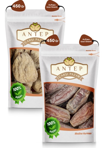 Antep Çarşı Pazar Medine Hurması 450 Gr. | Armut Incir 450 Gr.