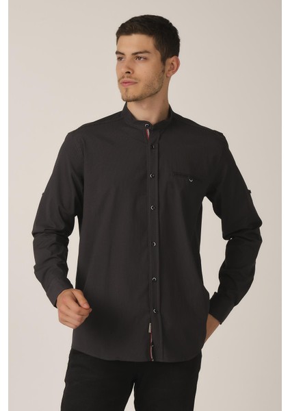 Alexandergardı Katlanabilir Kol Regular Fit Gömlek (E21-32508)