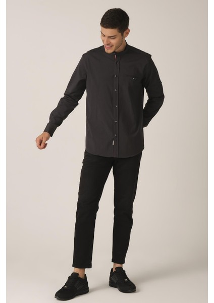 Alexandergardı Katlanabilir Kol Regular Fit Gömlek (E21-32508)