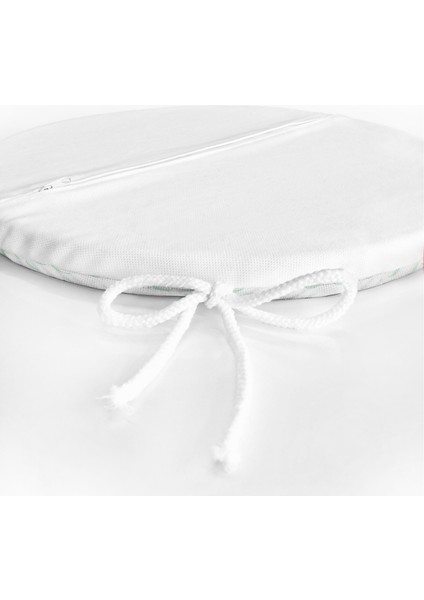 Real Homes Beyaz Zemin Üzerinde Deniz Yıldızı Desenli Dijital Baskılı Modern Yuvarlak Fermuarlı Sandalye Minderi indirimleri