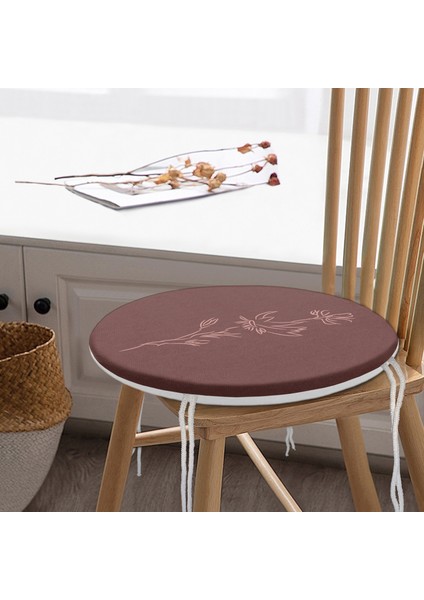 Real Homes Minimalist Özel Tasarımlı Dijital Baskılı Yuvarlak Fermuarlı Sandalye Minderi modelleri