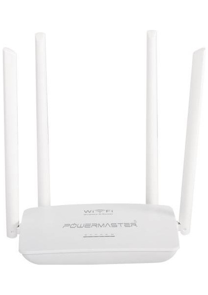 Powermaster PW-WR08 300 Mbps Access Point + Repeater 4 Antenli Kablosuz Router (Pwr-08)