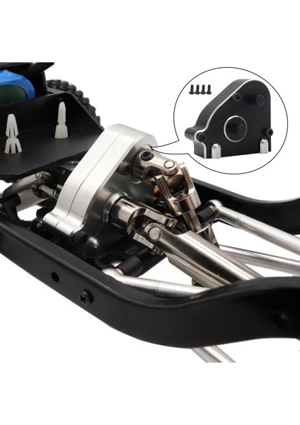 1: 12 Ölçekli Transfer Durumda Aksesuar Yedek Parçaları Mn MN86KS Dıy Aksesuar Siyah Için (Yurt Dışından) modelleri