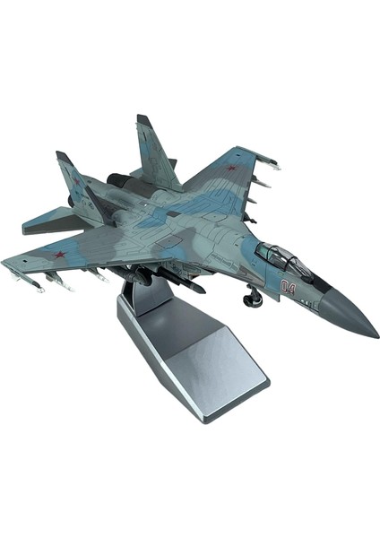 Alaşım Diecast 1/100 Sukhoı Su-35 Avcı Uçak Modeli Masaüstü Oda Dekor Için (Yurt Dışından)