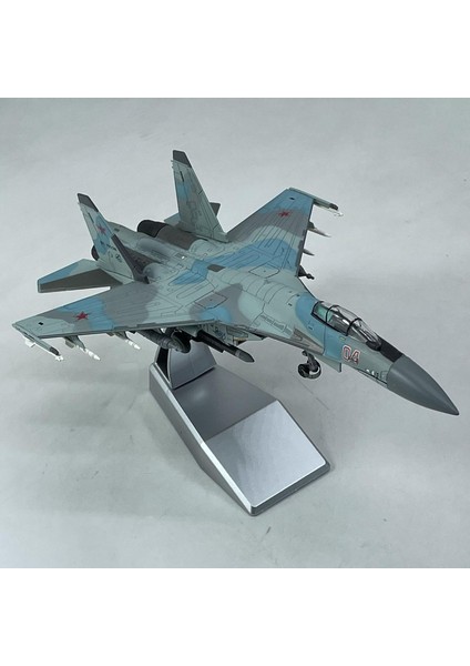 Alaşım Diecast 1/100 Sukhoı Su-35 Avcı Uçak Modeli Masaüstü Oda Dekor Için (Yurt Dışından)