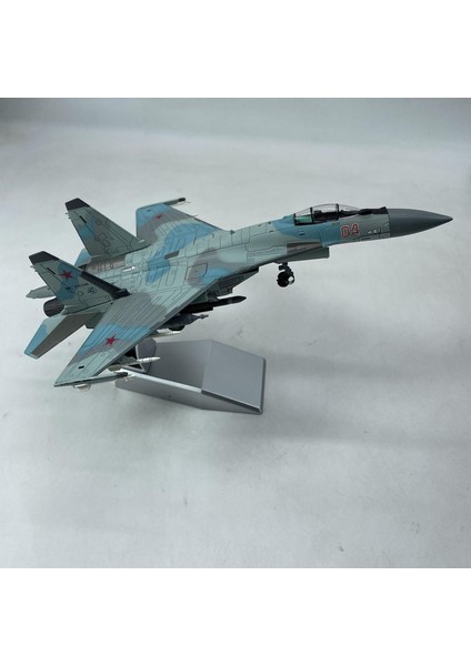 Alaşım Diecast 1/100 Sukhoı Su-35 Avcı Uçak Modeli Masaüstü Oda Dekor Için (Yurt Dışından)