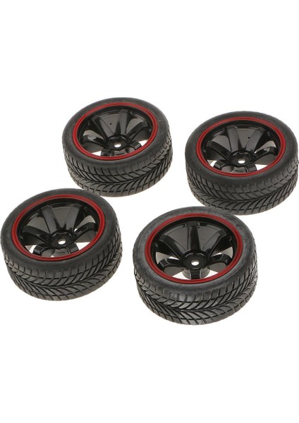 Düz Yarış Lastikleri Lastik Tekerlek ve Rim Fit Hsp Hpı 1:10 Rc On-Road Araba 701A-6085 (Yurt Dışından)