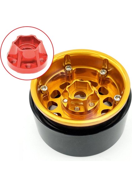 Tekerlek Hex Hubs Tekerlekler Eksenel 1/10 D90 1.9 / 2.2 Inç Tekerlek Rc Kamyon 12MM Kırmızı (Yurt Dışından)