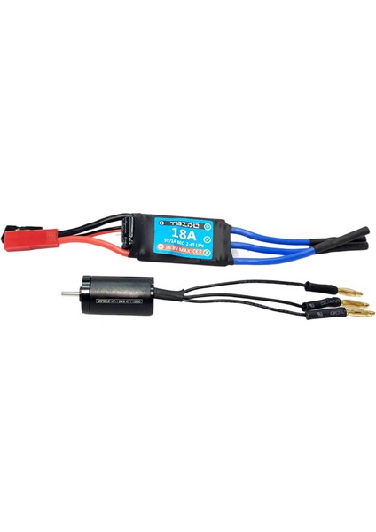 Fırçasız Motor Esc Combo, Su Geçirmez Güçlü Frenler 18A Esc 1/32 Rc Araba Için (Yurt Dışından)