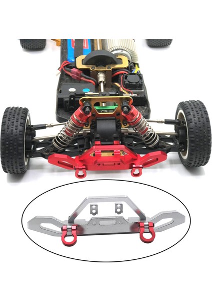 Wltoys 104001 Için Metal Ön Tampon 1/10 Ölçekli Rc Buggy Yükseltme Parçaları Kırmızı (Yurt Dışından) modelleri