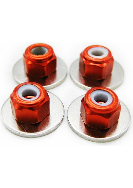 8 Adet M3 Tekerlek Kilidi Fındık Wltoys Için 144001 1/14 Rc Model Araba Için Kırmızı Accs (Yurt Dışından)