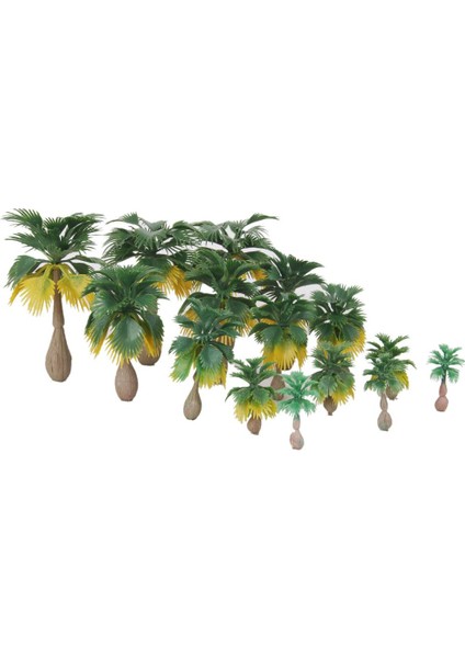 15 Model Tren Palmiye Ağaçları Orman Beach Diorama Sahne Ho Oo N Z Çoklu Ölçekli (Yurt Dışından)