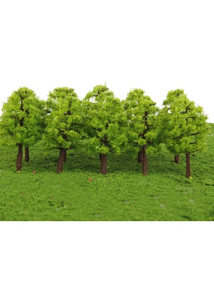 20 Adet Boyalı Açık Yeşil Plastik Model Ağaçları Demiryolu Düzeni Dıy Accs 8 cm (Yurt Dışından) modelleri