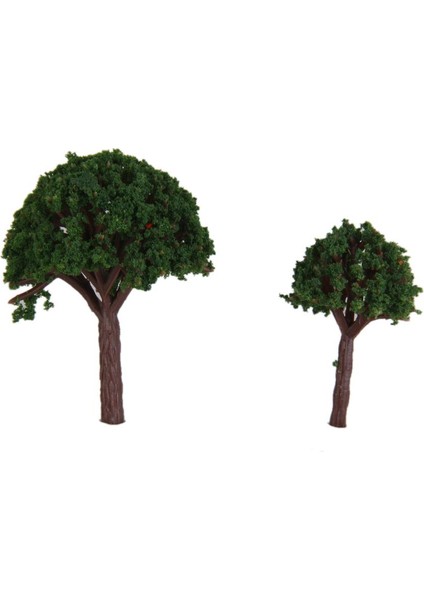 50 Parça Modeli Tren Ağaçları Topu Şekilli Manzara Peyzaj 1/500 Ölçekli (Yurt Dışından) modelleri