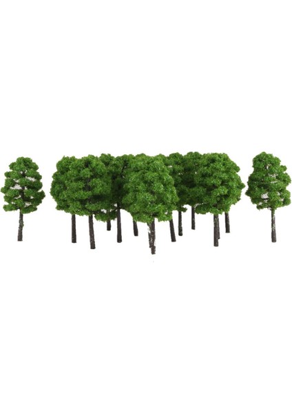 20 Adet Yeşil Ağaç Modeli Tren Demiryolu Wargame Diorama Park Manzara Düzeni N (Yurt Dışından)