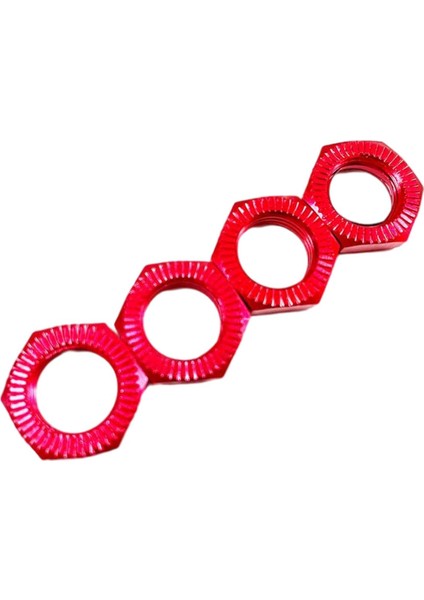 4 Hex Wheel Somun 1: 7 1: 8 Rc Araçlar Yedek Parça Aksesuarları Kırmızı (Yurt Dışından)