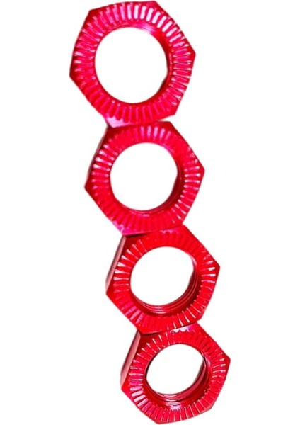 4 Hex Wheel Somun 1: 7 1: 8 Rc Araçlar Yedek Parça Aksesuarları Kırmızı (Yurt Dışından) indirimleri