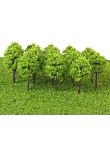 40 Adet Plastik Model Ağaçları Tren Demiryolu Manzarası 1: 250 Işık Yeşil (Yurt Dışından) fiyatları