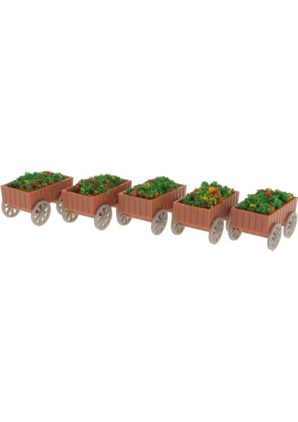 5 Adet Model Dikdörtgen Flowerbed Park Bahçe Demiryolu Border Parterre 1:50 O (Yurt Dışından)