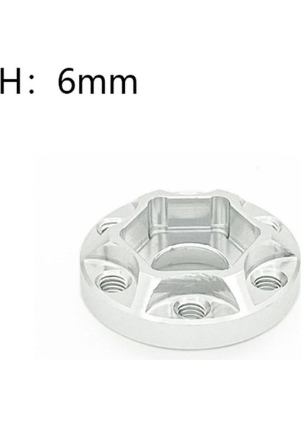 Tekerlek Hex Hubs Tekerlekler Eksenel 1/10 D90 1.9 / 2.2 Inç Tekerlek Rc Kamyon 6mm Gümüş (Yurt Dışından)