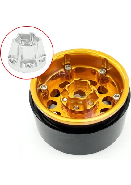 Tekerlek Hex Hubs Tekerlekler Eksenel 1/10 D90 1.9 / 2.2 Inç Tekerlek Rc Kamyon 15MM Gümüş (Yurt Dışından)