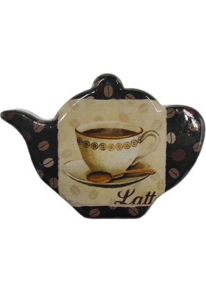 Latte Temalı Buzdolabı Magneti No:2