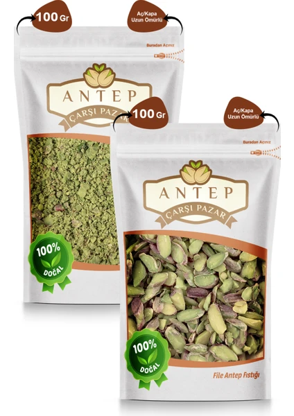 Antep Çarşı Pazar Toz Antep Fıstığı 100 Gr. | File Antep Fıstığı 100 Gr.