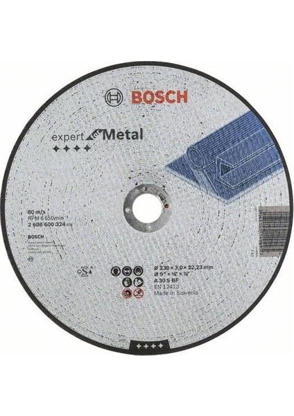 230X3 mm Expert Düz Metal Kesme Taşı 2608600324 25 Adet