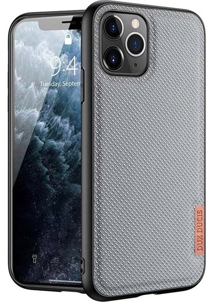 Fino Serisi Apple iPhone 11 Pro 5.8inç Kılıf Premium Dokuma Silikon Kılıf
