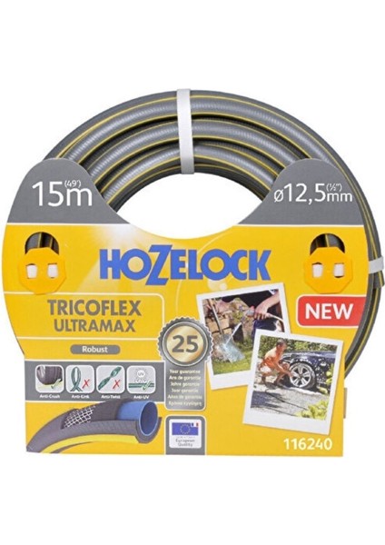 Ultramax Bahçe Sulama 1/2 Hortum 15 Metre