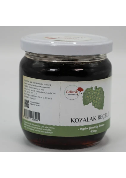 Bolu Gelincik Hanımeli Kozalak Reçeli 450 gr