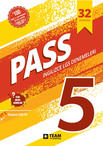 Team Elt Publishing Pass 5 - 32 Adet Nesil LGS Deneme Sınavı