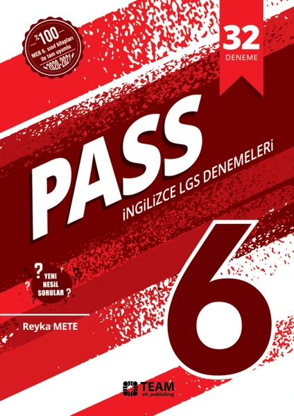 Team Elt Publishing Pass 6 - 32 Adet Nesil LGS Deneme Sınavı