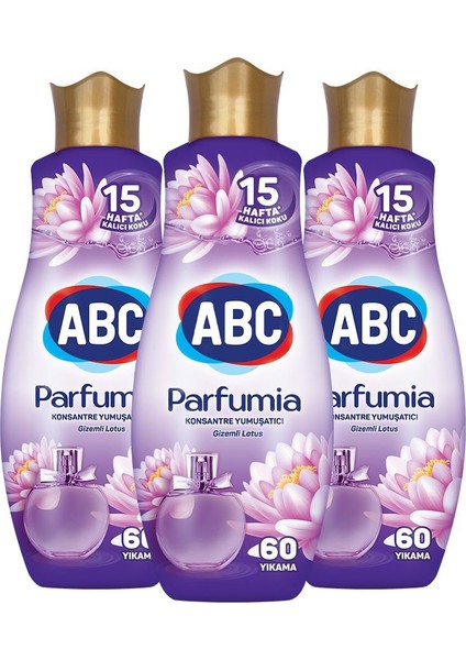 Abc Konsantre Yumuşatıcı Parfumia Gizemli Lotus 1440 ml x 3