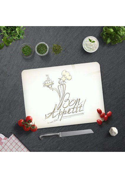 Cam Kesme Tahtası - Cam Kesme Tablası | Bon Appetit - Şef | 30cm x 40cm