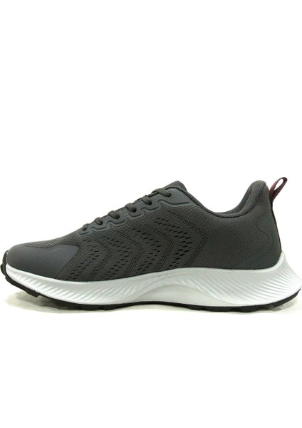 Gri Kırmızı Sneakers Bağcıklı Spor Ayakkabı modelleri