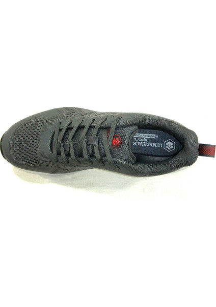 Gri Kırmızı Sneakers Bağcıklı Spor Ayakkabı fırsatları