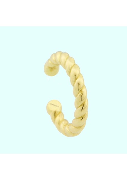 Altın Kıkırdak Küpe 14 Ayar Earcuff Burgu