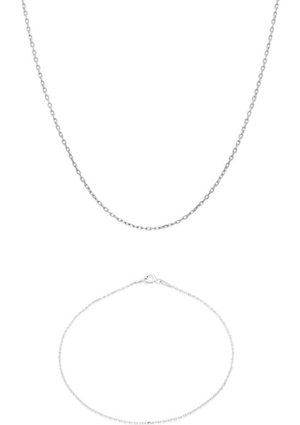 925 Ayar Gümüş Kolye Bileklik Set