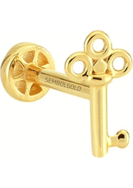 Altın Anahtar Tragus Piercing 14 Ayar fiyatları