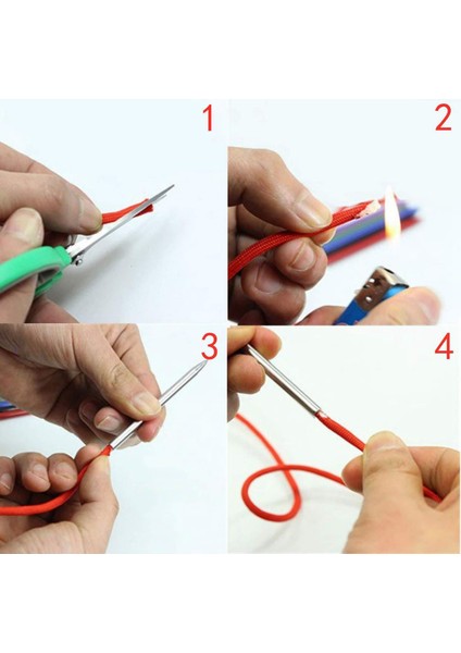 Premium Paracord Dikiş Seti Bağlantı Iğneleri Dizeleri Bilezik Aracı Için 6'lı (Yurt Dışından) modelleri
