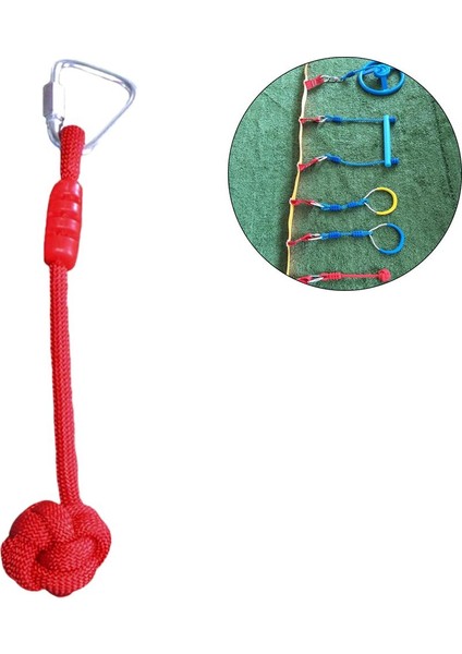 Slackline Maymun Barlar Çocuklar Asılı Sapan Yüzük Sallanan Engel Bahçe Acce Kırmızı (Yurt Dışından) indirimleri