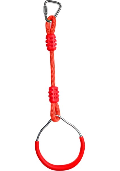 Salıncak Bar Yüzükler Renkli Arka Bahçe Açık Jimnastik Yüzük Engel Yüzük Kırmızı (Yurt Dışından)